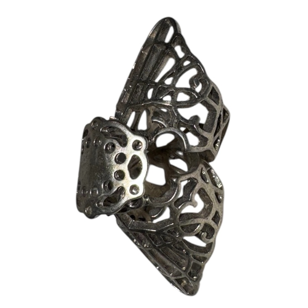 Silver Statement Armor Ring
